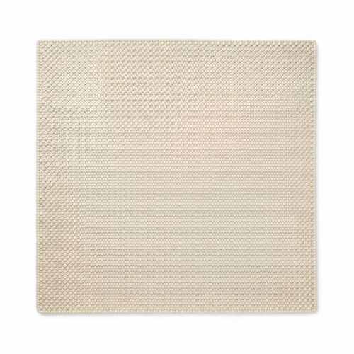 Ivory wool runner rug down a hallway